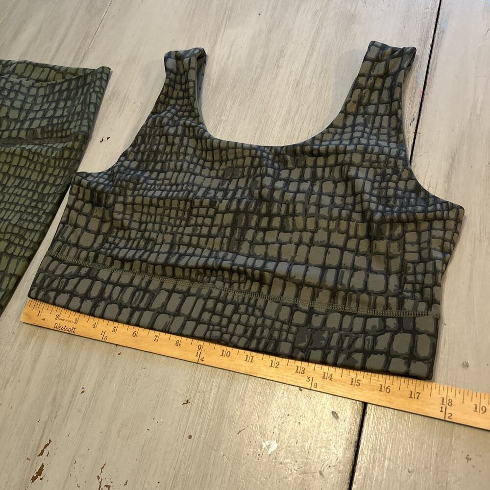 Fabletics Crocodile Green Powerhold High Waist Sh… - image 2
